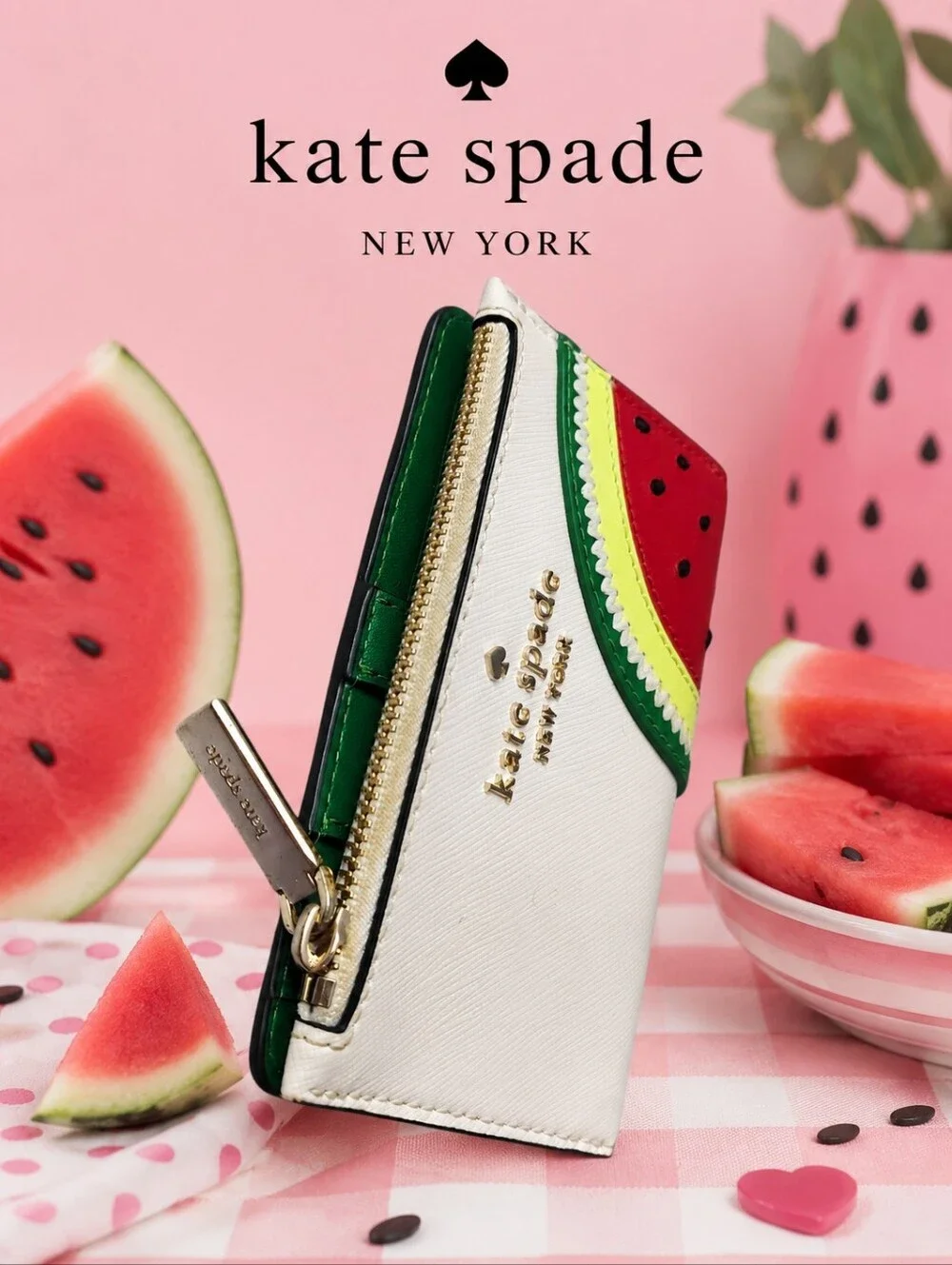 Kate Spade Leather Watermelon Wallet